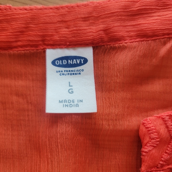 Old Navy Mesh Blouse ~ Large - Picture 5 of 5